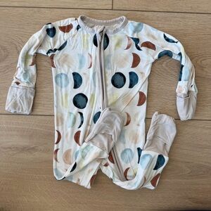 Little Sleepies Luna Neutral Crescent Zippy, 3-6m